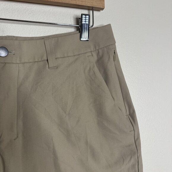 Lululemon Shorts Mens 32 Khaki Beige Commission Classic Golf Casual Lightweight - Picture 2 of 8
